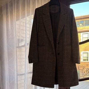 Primark Women's Black and Brown Houndstooth Blazer